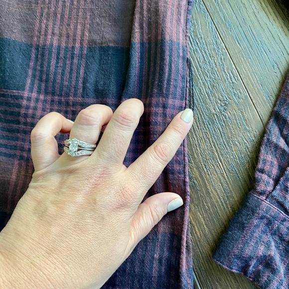 NWT LOFT Plaid Shirtdress Purple & Black Size XXSmall Petite - Picture 6 of 8